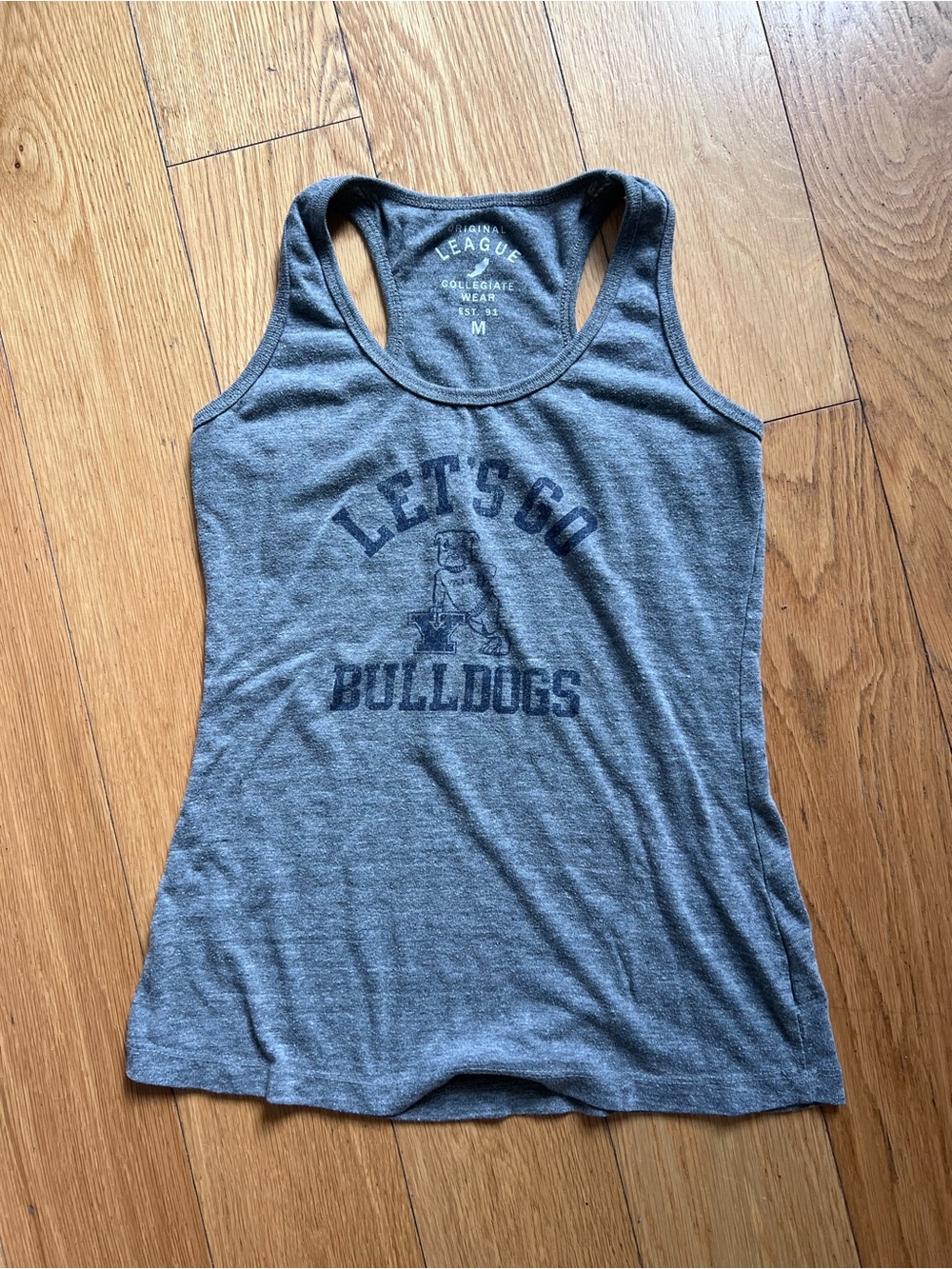 Yale Gray Racerback Tank